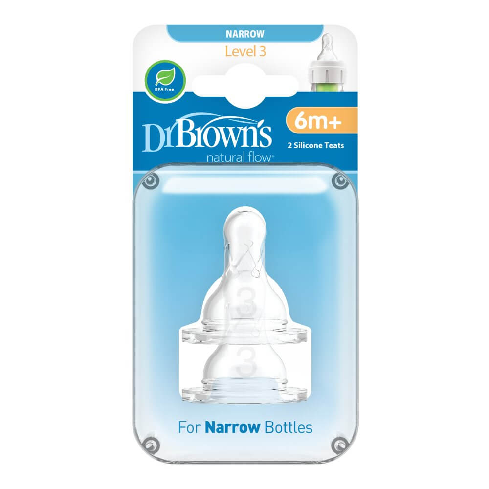 Narrow Neck Level 3 Teats 2 Pack