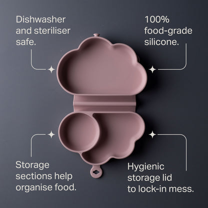 Tommee Tippee EasiStick Silicone Foldable Plate with Suction Base