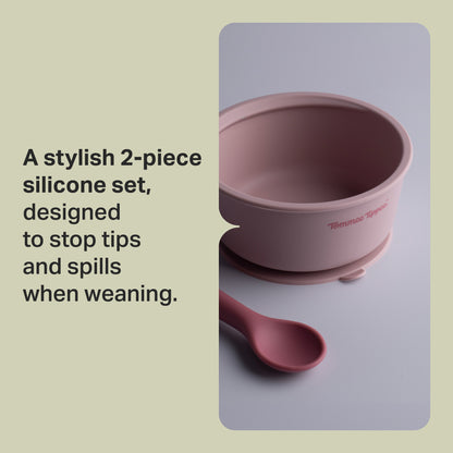 Tommee Tippee EasiStick Silicone Suction Bowl and Spoon