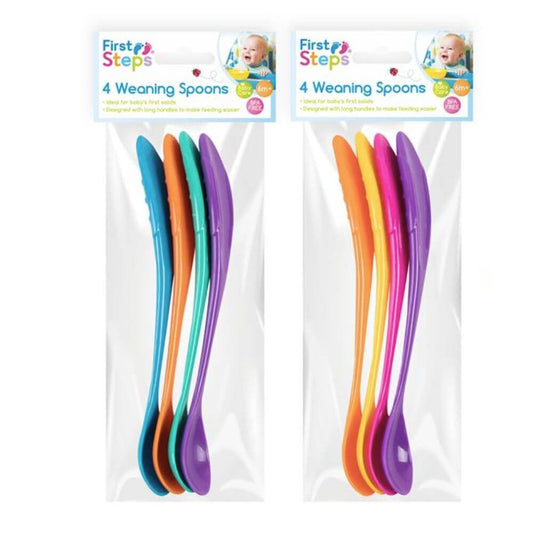 4 Long Handle Weaning Spoons