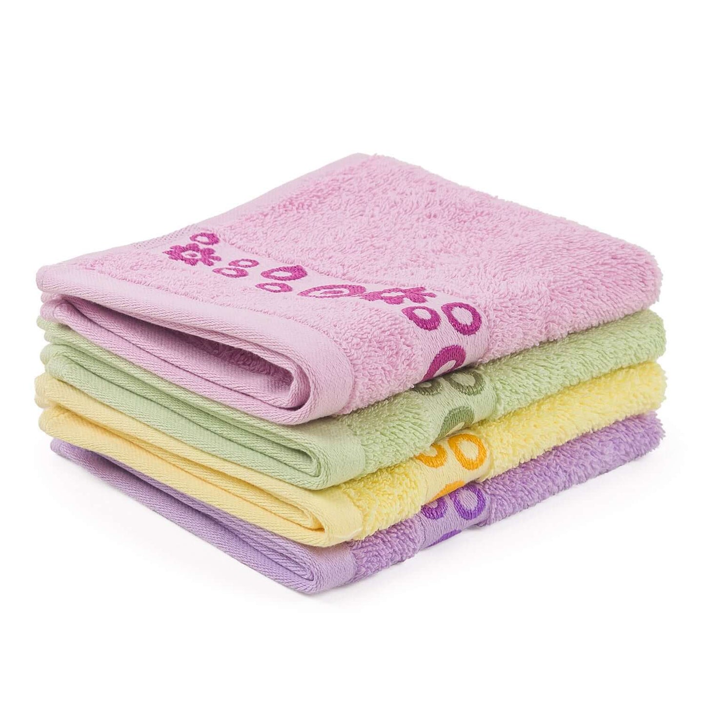Floral Combed Cotton Bath Towels – Ultra-Soft & Highly Absorbent | 100% Cotton Jacquard, 500GSM (2 Pack)
