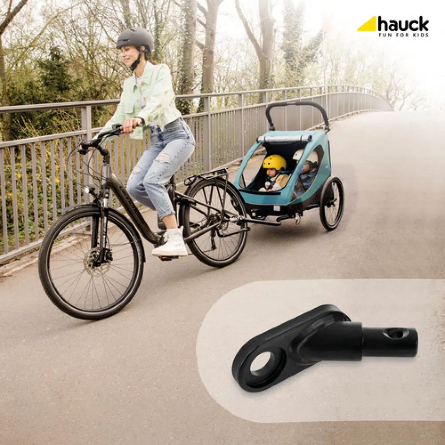 Dryk Duo Bike Trailer Hitch Black