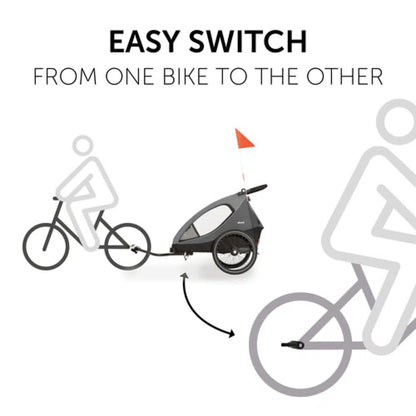 Dryk Duo Bike Trailer Hitch Black