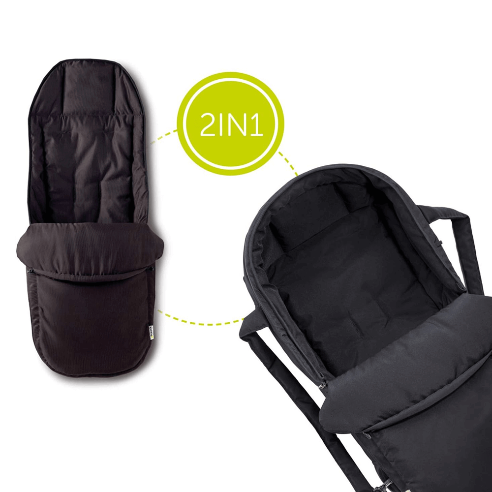 2 in 1 Carry Cot - Charcoal