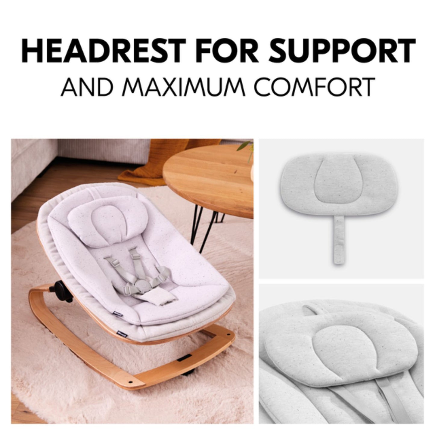 Hauck Highchair Bouncer Eco Light Grey
