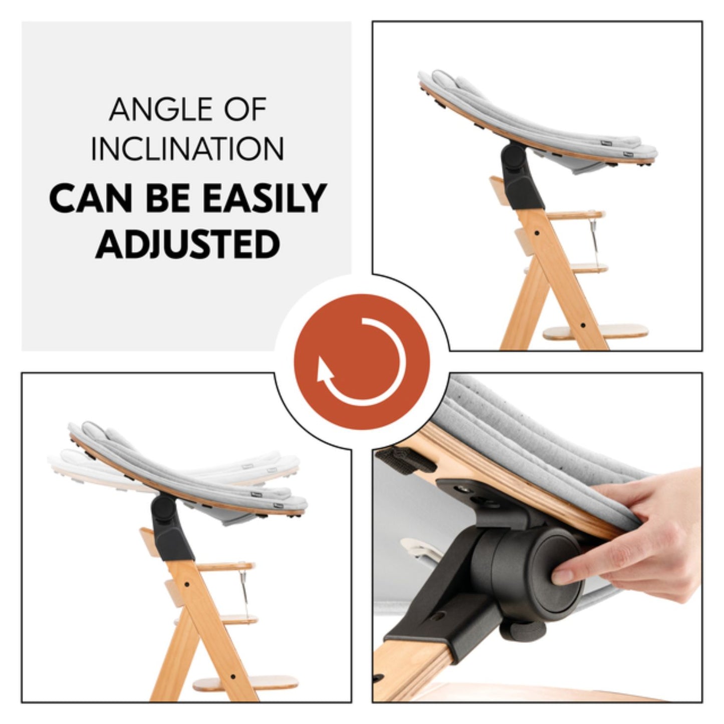 Hauck Highchair Bouncer Eco Light Grey