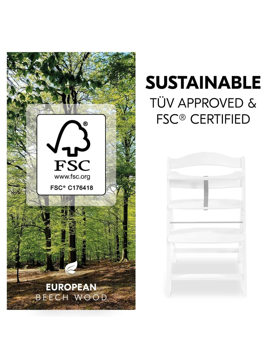 Hauck Alpha+ Premium Bundle Wooden Highchair