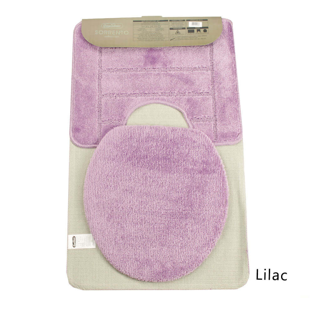 Lilac bath store mat set
