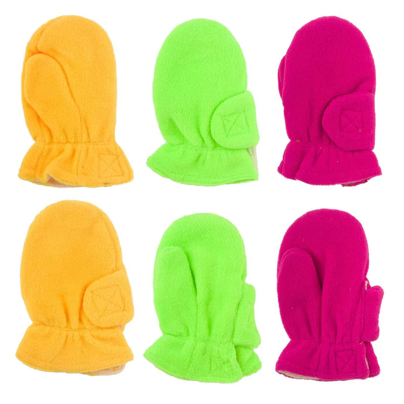 Winter Warmers Baby Set – Hat with Peak, Micro Fleece Mitts, Fleece Gloves & Soft Micro Fleece Scarf