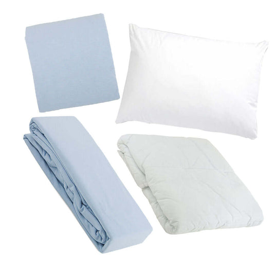 Cot Bed Duvet, Duvet Cover, Pillow and Pillowcase Pair Bundle