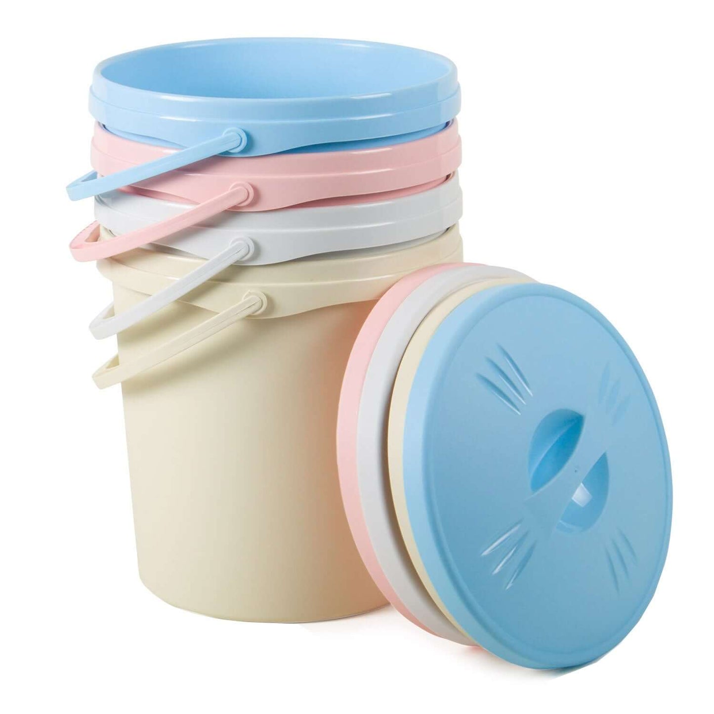 Round Nappy-Pail with Lid