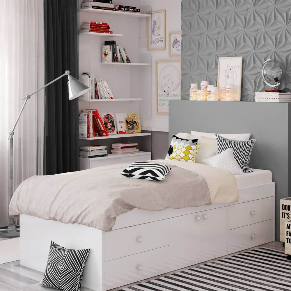 Captain's Single 3ft Cabin Bed White