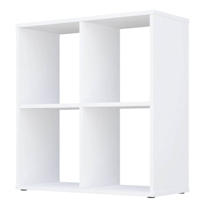 Home Smart 4 Cubic Section Shelving Unit - White