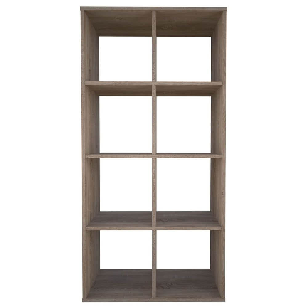 Home Smart 8 Cubic Section Shelving Unit - Oak