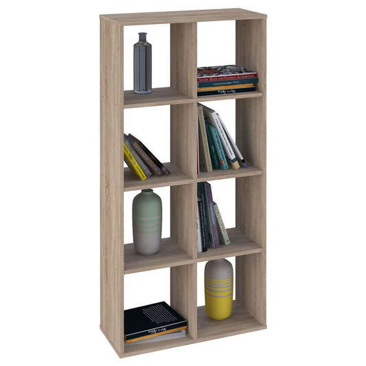 Home Smart 8 Cubic Section Shelving Unit - Oak