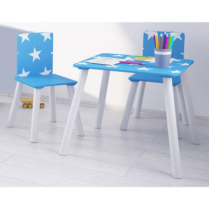 Star Table & Chairs Blue
