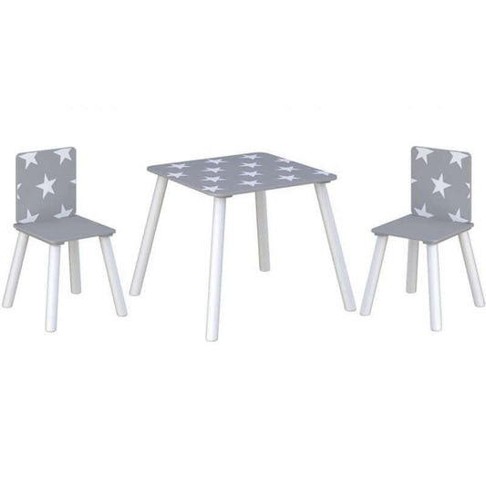 Star Table & Chairs Grey