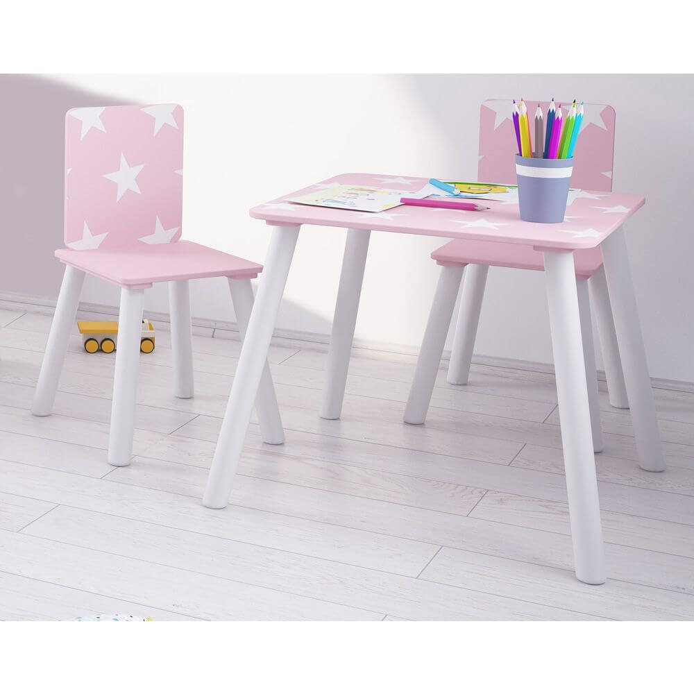 Star Table & Chairs Pink