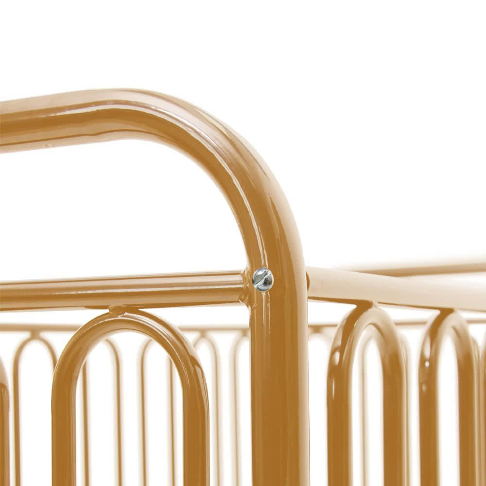 Vintage Metal Baby Cot 150, Gold