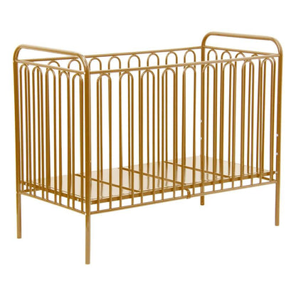 Vintage Metal Baby Cot 150, Gold