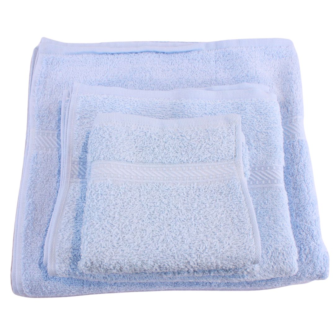 Westward Ho! Towel Set - Super Soft 100% Combed Cotton Face Towel, Hand Towel & Bath Towel, 390 GSM, Soft & Absorbent Bundle, Various Colours