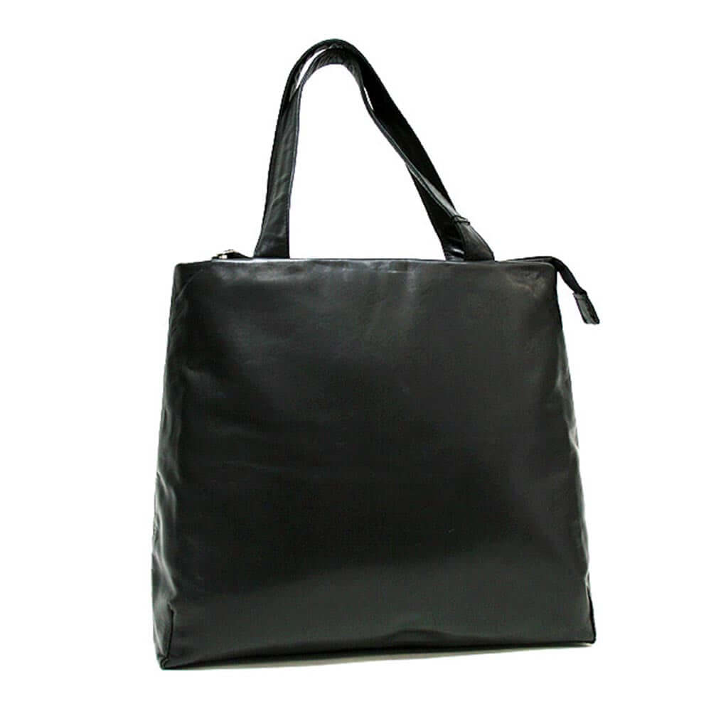 Waxy Leather Shopper Bag