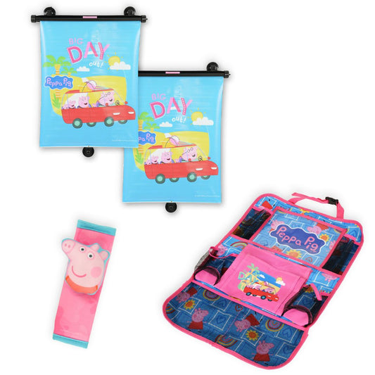 Peppa Pig Back Seat Essentials Bundle – Car Accessories Set