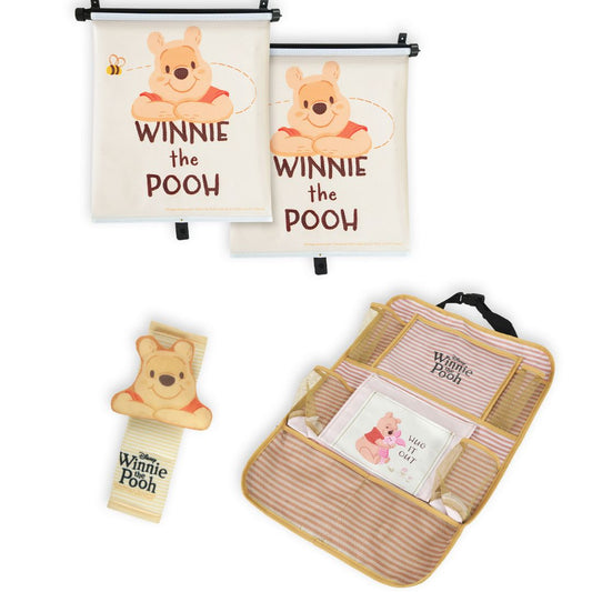 Winnie The Pooh Back Seat Essentials Bundle – Car Accessories Set