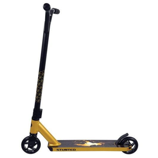 STUNTED Gold Dust Stunt Scooter – Pro Scooter for Kids 8 Plus with 360° Handlebar and Aluminium Deck