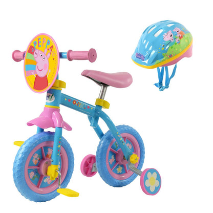 Peppa Pig 2-in-1 10" Training Bike and Helmet Bundle