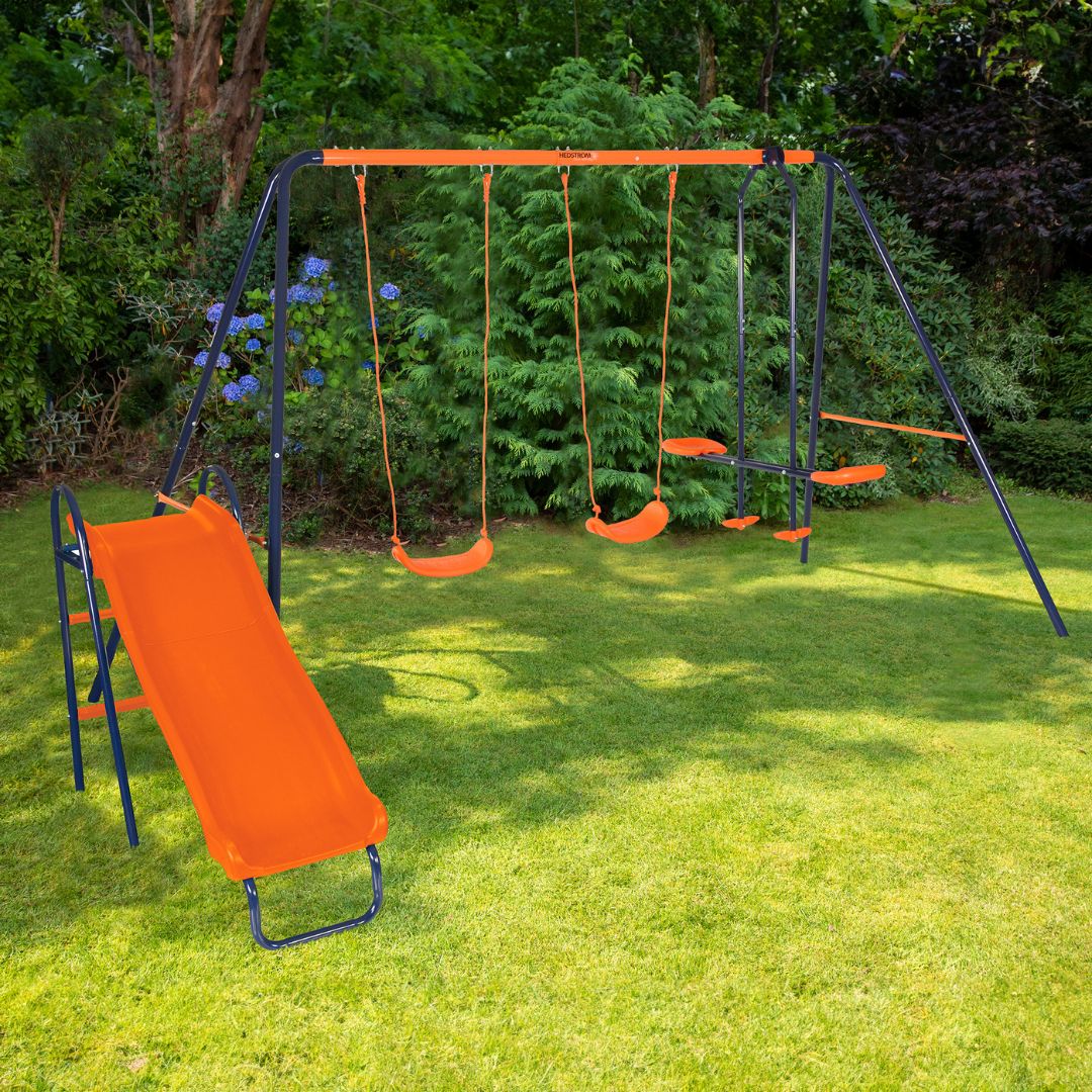 Hedstrom Neptune Playground Sets – Double Swing & Glider