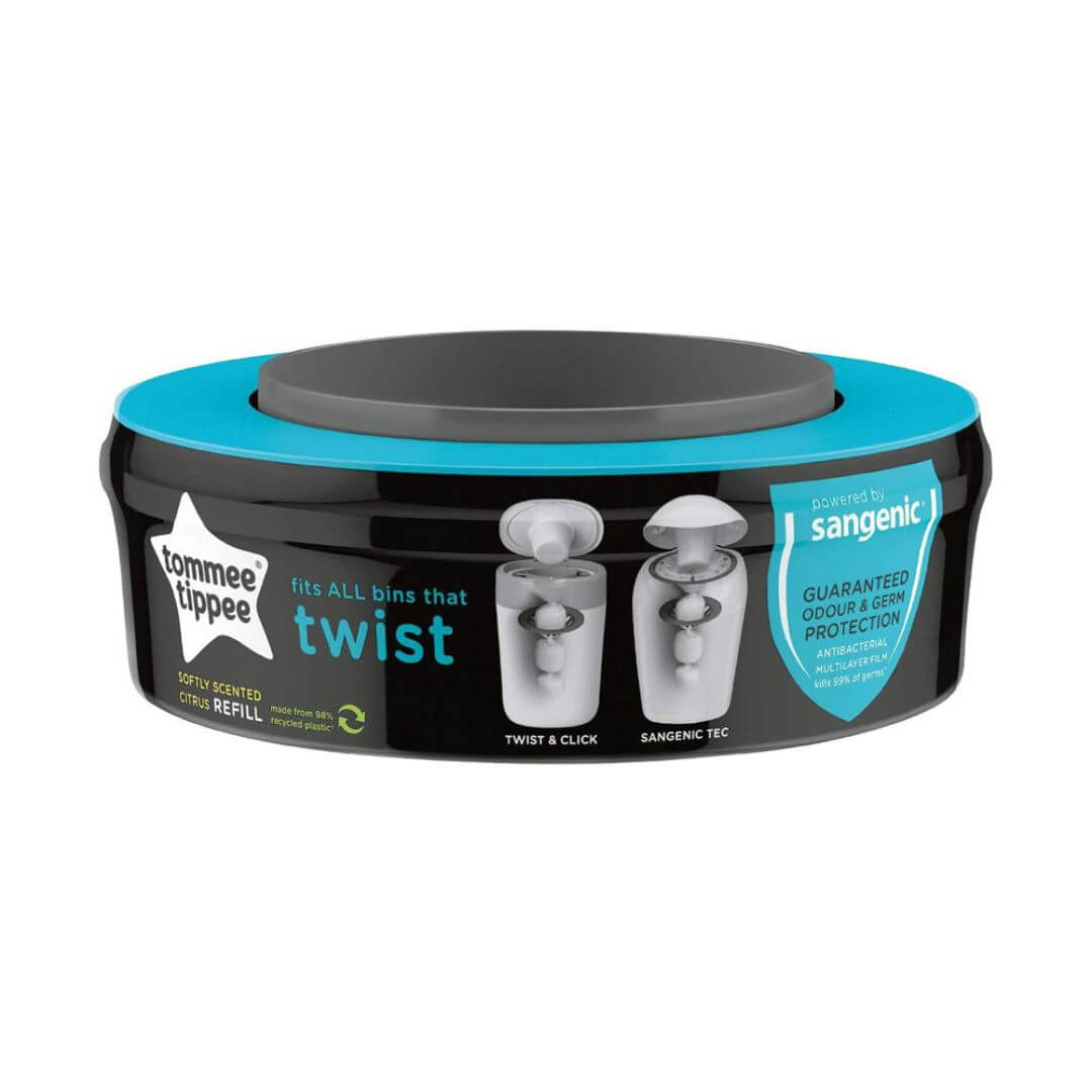 Tommee Tippee Newborn Feeding & Nursery Essentials Bundle – Steriliser, Bottle Starter Set-Blue, Bottle Warmer & Nappy Disposal System