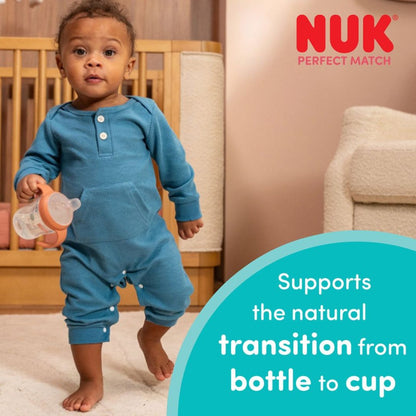 NUK Perfect Match Learner Bottle 150ml 6+ Months – Leak Proof Sippy Cup with Anti-Slip Handles