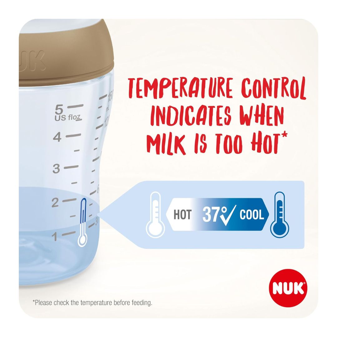 NUK Perfect Match Temperature Control 260ml Bottle Minnie Mouse