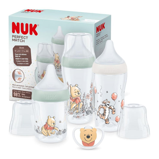 NUK Perfect Match Bottle Starter Set Winnie The Pooh