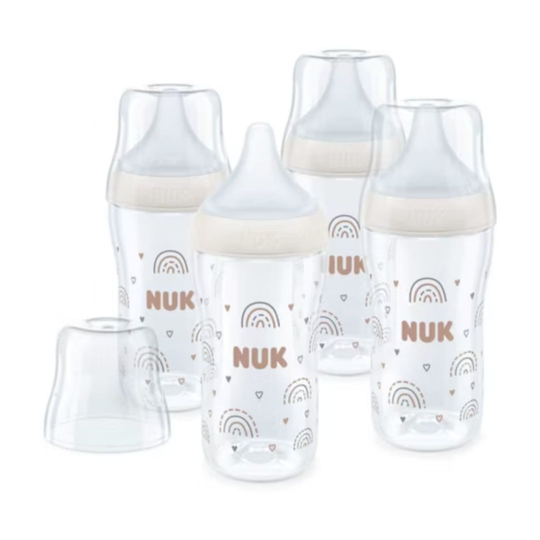 NUK Perfect Match 4 Piece Bottle Set Rainbow