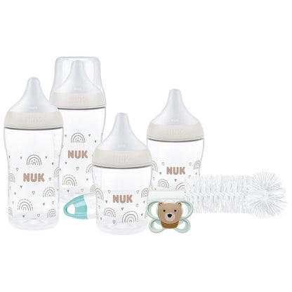 NUK Perfect Match Perfect Start Newborn Essentials Baby Bottles Set | 0-6 Months | 8 Piece Starter Set
