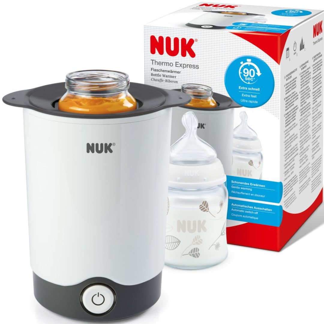 NUK Thermo Express Bottle Warmer | 0+ Months | Fast 90-Second Heating System