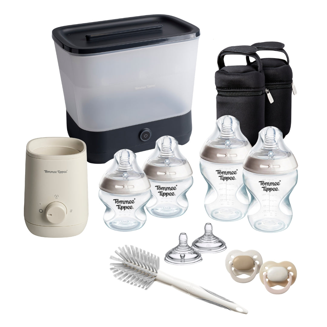 Tommee Tippee Complete Feeding Set: Bottle, Steriliser, Bottle Warmer