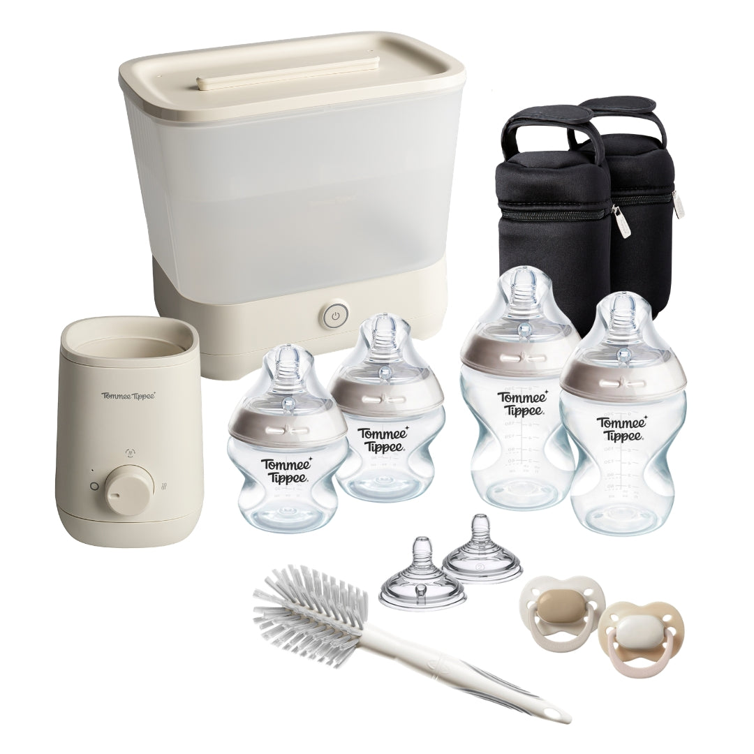 Tommee Tippee Complete Feeding Set: Bottle, Steriliser, Bottle Warmer