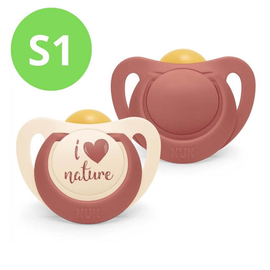 For Nature Sustainable Rubber Soothers 2 Pack Size 1