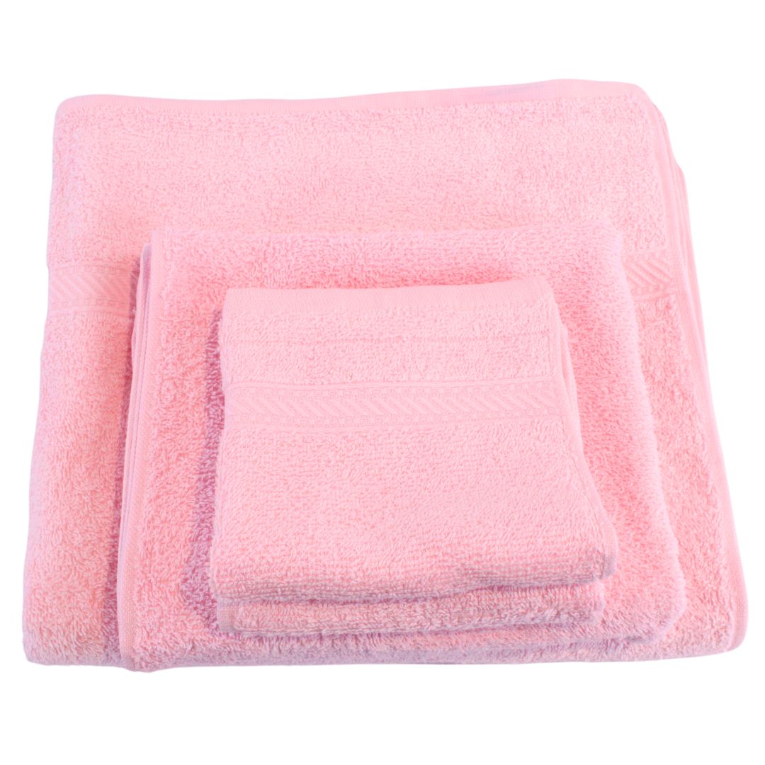 Westward Ho! Towel Set - Super Soft 100% Combed Cotton Face Towel, Hand Towel & Bath Towel, 390 GSM, Soft & Absorbent Bundle, Various Colours