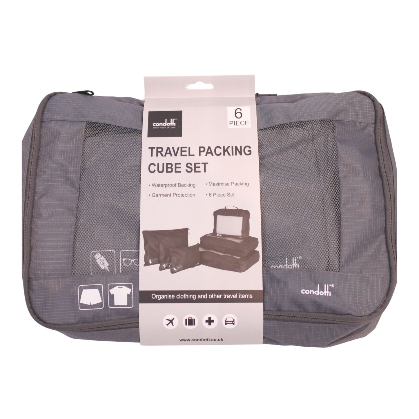 Condotti 6 Piece Packing Cube Set