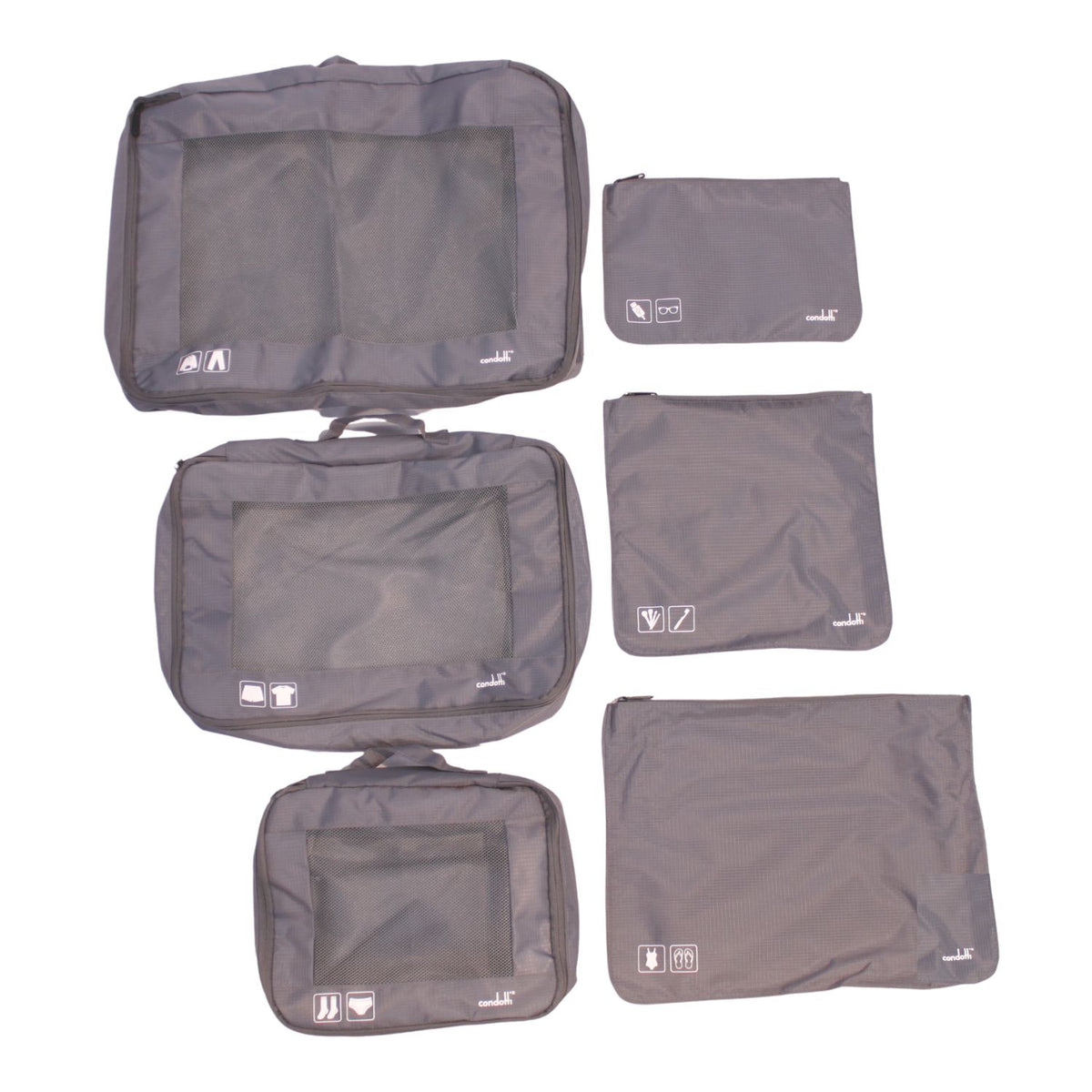 Condotti 6 Piece Packing Cube Set
