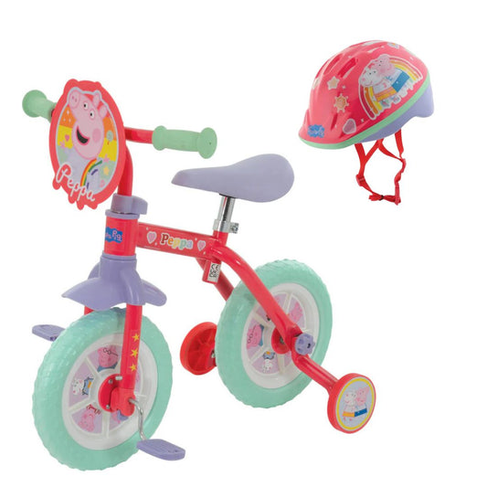 Peppa Pig 2-in-1 10" Training Bike and Helmet Bundle