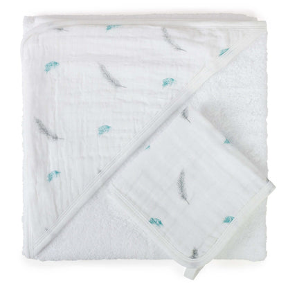 Baby Muslin Hooded Towel Set