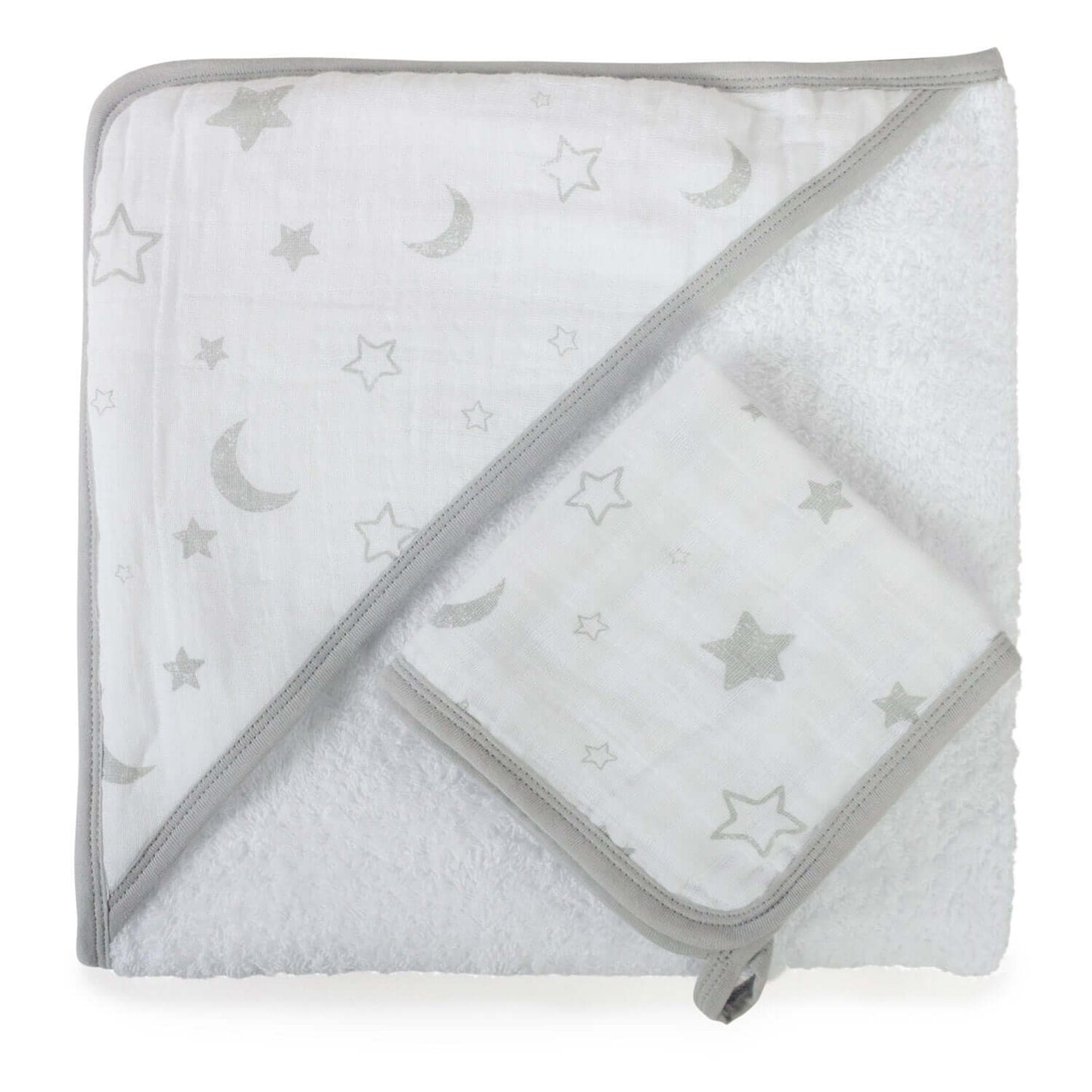 Baby Muslin Hooded Towel Set