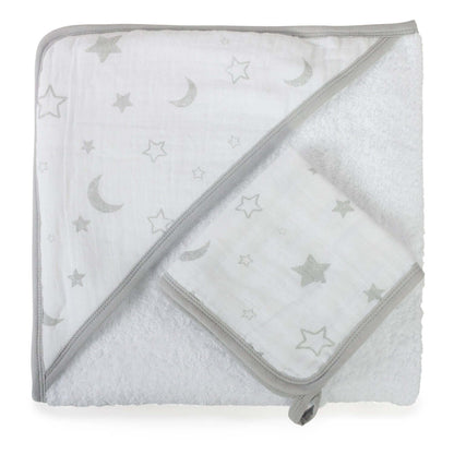 Baby Muslin Hooded Towel Set