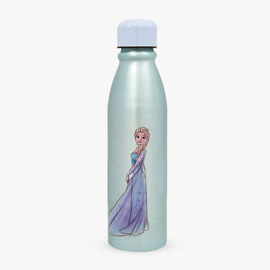 Elsa Sketch 600ml Aluminium Bottle Blue