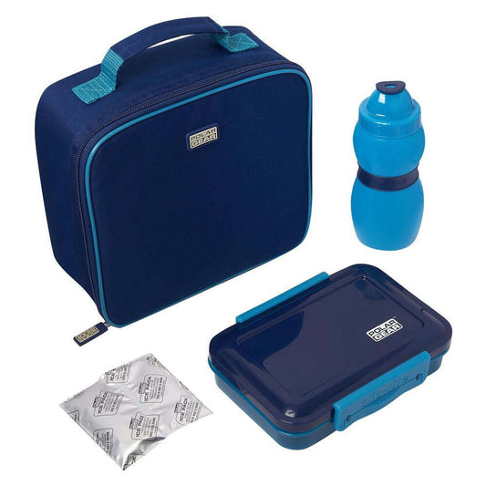 Polar Gear 4 Piece Lunch Set Navy/Scandi Blue